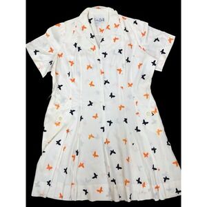 Vintage Lee Bell Butterfly Dress Women's Plus Size